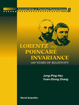cover image of Lorentz and Poincare Invariance